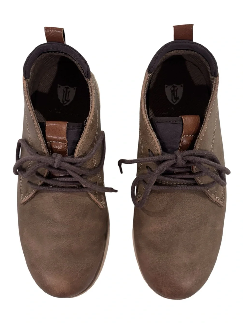 London Underground Brown Stylish Chukka Boots Dress Shoes Boys Size 1